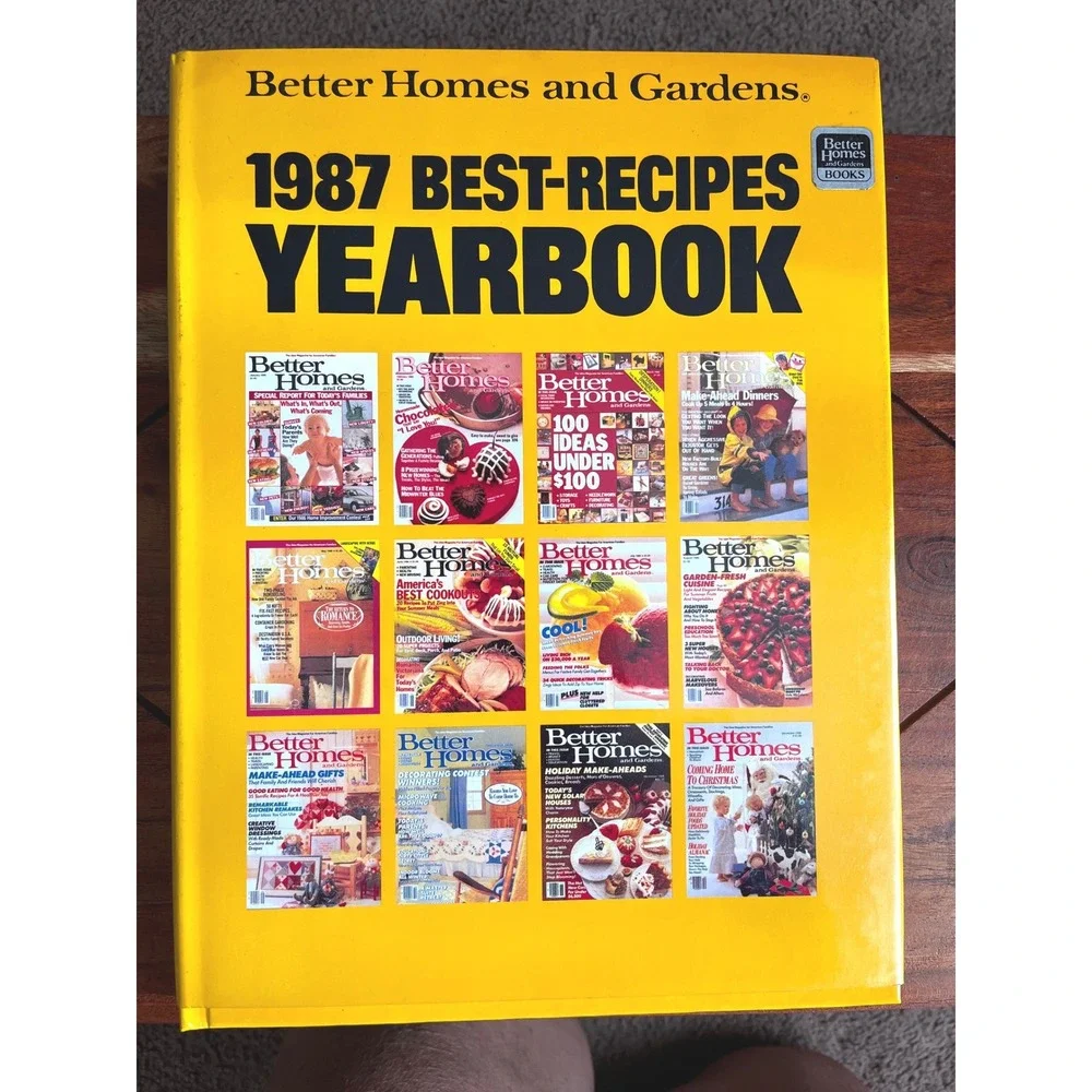 Better Homes and Gardens 1987 Best-Recipes Yearbook Vintage Hardcover Cookbook